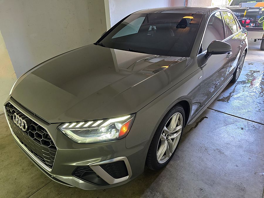 Audi A4 S line — ceramic tint, windshield included