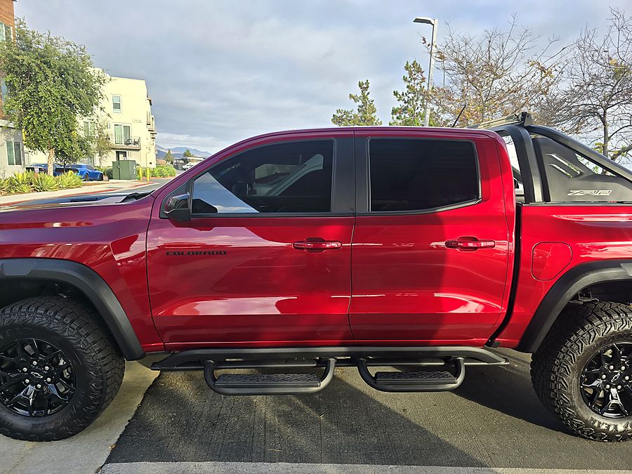 Chevrolet Colorado ZR2 — ceramic tint, clean edge along the door seals