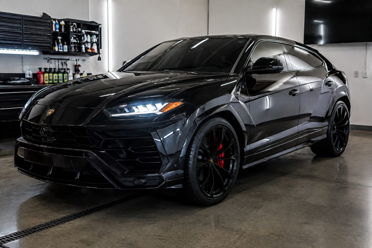 Lamborghini Urus finished in ceramic window tint and paint protection film